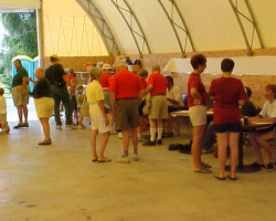 Registration Photo taken during the 2004 reunion